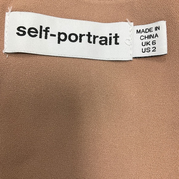 Self-Portrait Navy Blue / Teal Prairie Guipure Mini Dress - Picture 4 of 4